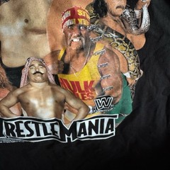 WWE Wrestle Mania Super Stars Legends Retro Graphic Shirt Hulk Hogan Andre Giant