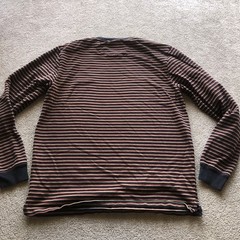 Vans Long Sleeve Crewneck Pullover Shirt Striped Black Thick Cotton Men’s M