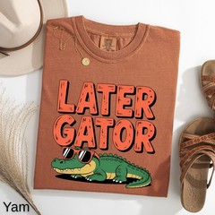 Later Gator T-Shirt, Funny Alligator Tee, Sunglasses Gator Gift, Comfort Colors