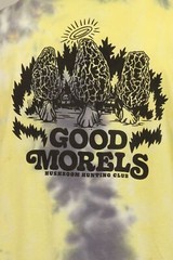 Element Men’s T-Shirt Yellow Dark Grey Tie-Dye Mushroom Graphic S/S (S17)