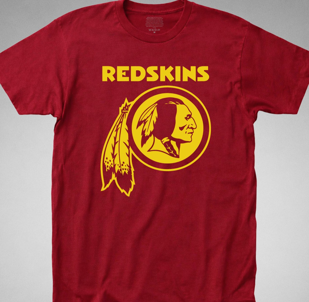 REDSKINS T-SHIRT washington football tee retro logo classic jersey decal graphic