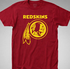 REDSKINS T-SHIRT washington football tee retro logo classic jersey decal graphic