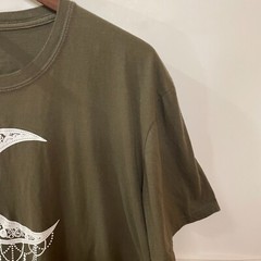 Gildan Adult Softstyle T-Shirt Crecent Moon Logo XL Olive Crew Neck T-Shirt