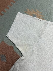 Vintage 80s 90s pocket t shirt BVD blank heather gray single stitch medium