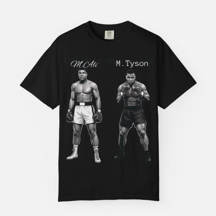 “Boxing Legends” Retro Ring Style Unisex Graphic T-Shirt NEW