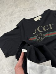 Gucci Belt Logo T-Shirt Big Logo Size S