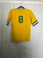 Vintage Downerwear Babes Graphic Number 8 V-Neck Jersey T-Shirt