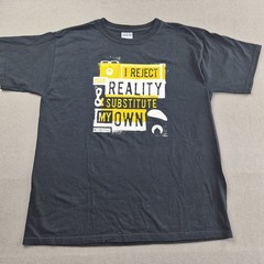 Gildan MythBusters Discovery Channel TV Show T-shirt Unisex XL Black Vintage