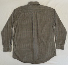 Orvis Country Twill Shirt Men L Check ButtonDown Long Sleeve Casual Dress Cotton