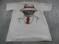 Vintage Panama Jack Shirt Mens Large White Special Edition Graphic Made USA