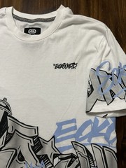 Ecko Unltd The Graffiti Tee White All Over Print Size Medium Excellent Condition