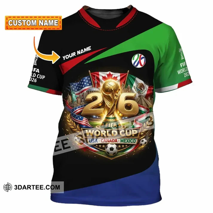 Unisex Custom Name 3D Shirt – FIFA World Cup 2026 3D Shirt VK14061