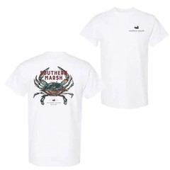 Southern Marsh Crab T-Shirt Coastal Fishing Graphic Beach Outdoor Tee
