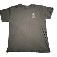 John Wayne T Shirt Men Large Gray “Gun Control… Steady Hand” Western Cowboy