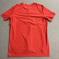 Lululemon Vented Tennis Shirt 1/4 Zip Mens XL Red Short Sleeve Blade Collar