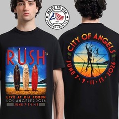 Rush Fifty Something 2026 Tour Los Angeles Live At Kia Forum T-Shirt