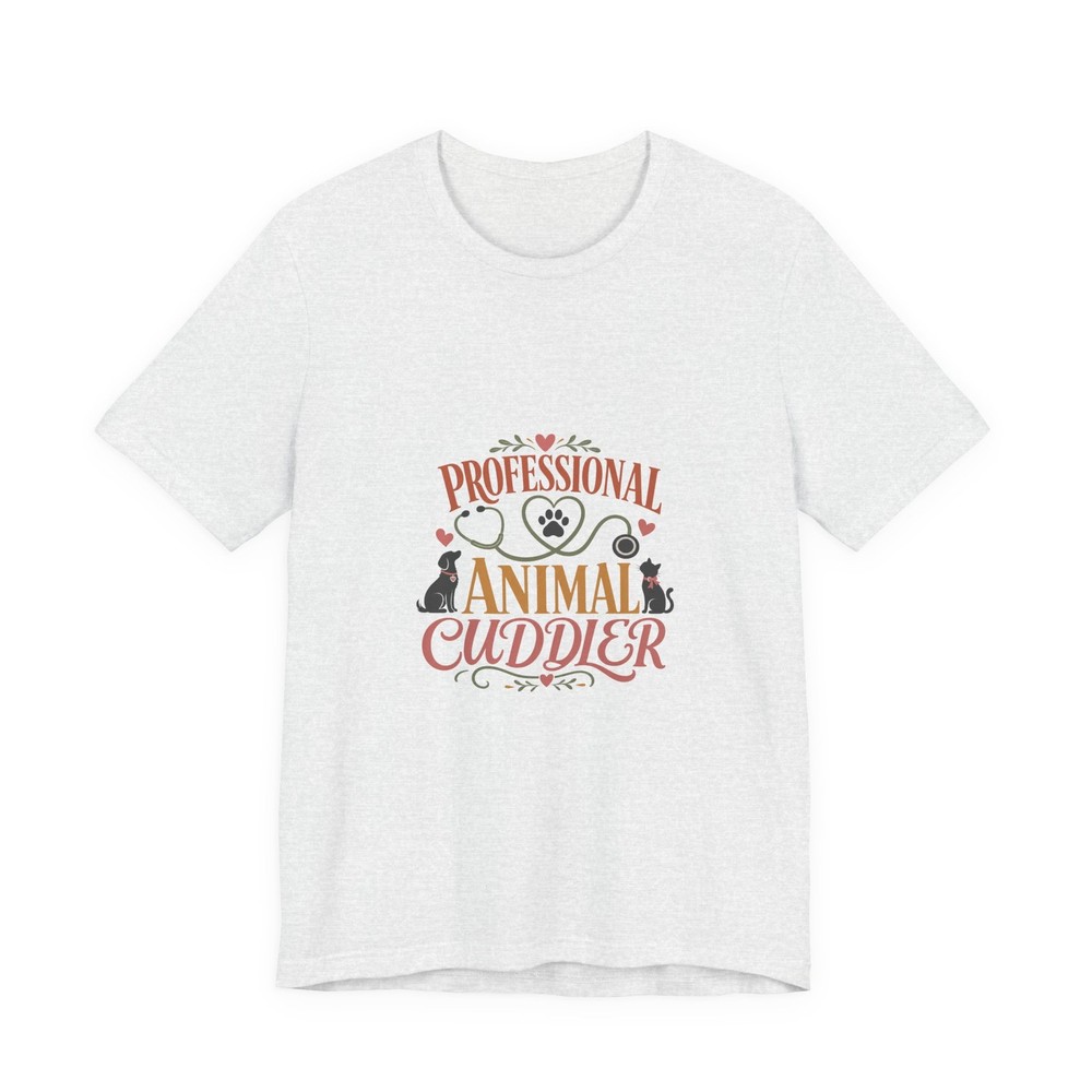 Vet Tech Shirt, Professional Animal Cuddler, Funny Vet Tech T-Shirt, Veterinary