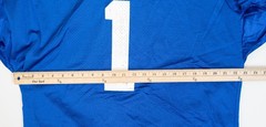 Vintage IBM Computer Football Jersey Men Size 2XL Blue Promo Made USA Wilson
