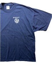 Vintage Fergusson Clan Crest Dulcius Ex Asperis Graphic Blue T Shirt Men’s 2XL