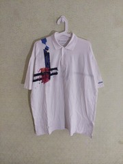 Vintage White Adidas Tennis Polo Tshirt Size L Made In Yugoslavia