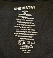 XL Chemistry “Let the Sea Set You Free” T-Shirt. Cotton/Poly Blend Preowned