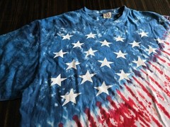 Liquid Blue American Flag Tie Dye USA All Over Print 2XL BIG Red White Blue NWOT