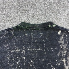 Deftones Shirt Mens Medium Black Bleach Splatter Acid Wash Nu Metal Music