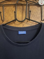 City Lab 100% Premium Cotton Black Crew Neck T-Shirt Size Large