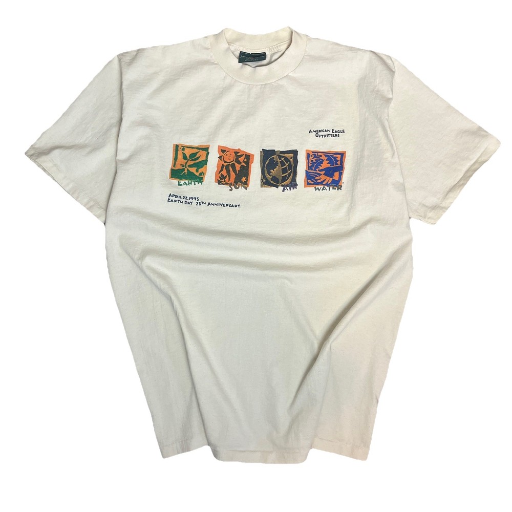 Vtg 1993 American Eagle Outfitters Single Stitch Men’s T Shirt L Graphic Cotton