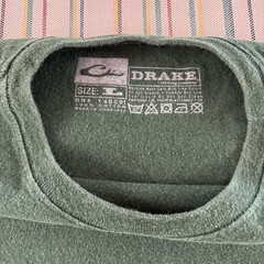 Drake Shirt Mens Large Green Destination Stuttgart Arkansas Ducks Hunting Cotton