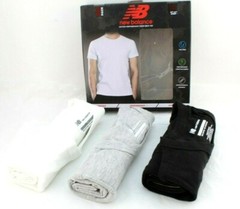 NEW BALANCE Size S (34-36) 3-Pk Classic Fit Crew Neck Men’s T-shirts RETAIL $40