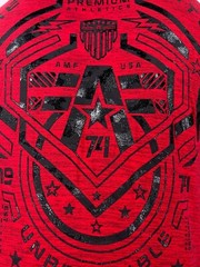 AMERICAN FIGHTER Men’s T-shirt CRESTLINE Athletic Military Red