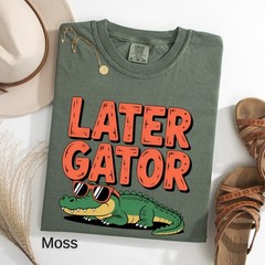 Later Gator T-Shirt, Funny Alligator Tee, Sunglasses Gator Gift, Comfort Colors