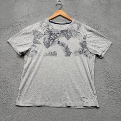 Tommy Bahama T-Shirt Mens Large Gray Graphic Tee Cotton Modal Casual