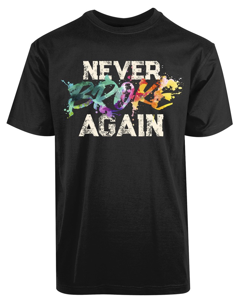 Never Broke Again New Mens Shirt Colorful Authentic Gift Casual Tee