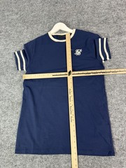 Siksilk Shirt Mens Medium Tee Tournament Blue T Shirt Navy Sik Silk A8