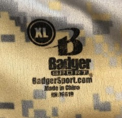Badger Sport Arizona Classic Baseball Peoria AZ Camo Jersey Shirt XL
