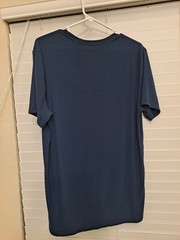 Tommy John Men’s Medium Ribbed Crewneck Tee In Blue Comfort Lounge Basics Casual