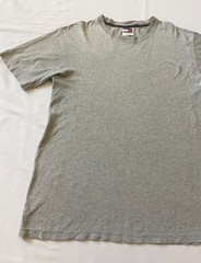 Tommy Hilfiger TH Crew Neck Tee T-shirt Short Sleeve Top Gray Men Medium M