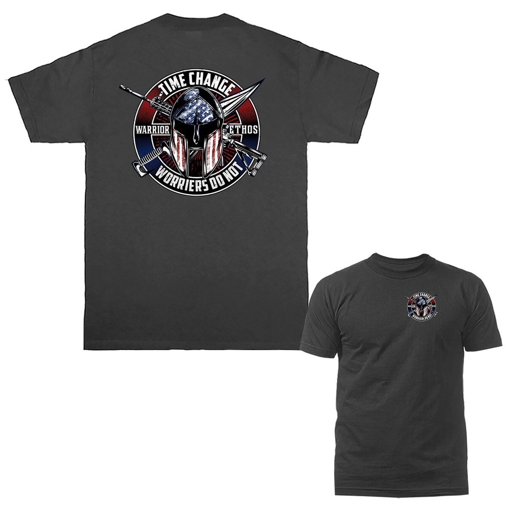 Warrior Ethos Gun Military 2nd Amendment Patriotic US Flag T-shirt