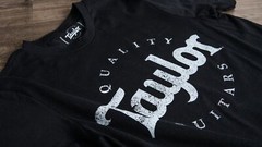 NEW Genuine Taylor Men’s Distressed Logo T-Shirt – BLACK, CHOOSE YOUR SIZE!