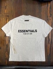 Fear of God Essentials Light Oatmeal Short Sleeve T-Shirt Size Medium (SS22)