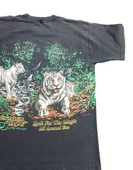 Vintage Siegfried Roy Tiger All over Print Nature Animal T Shirt 20”x25” USA
