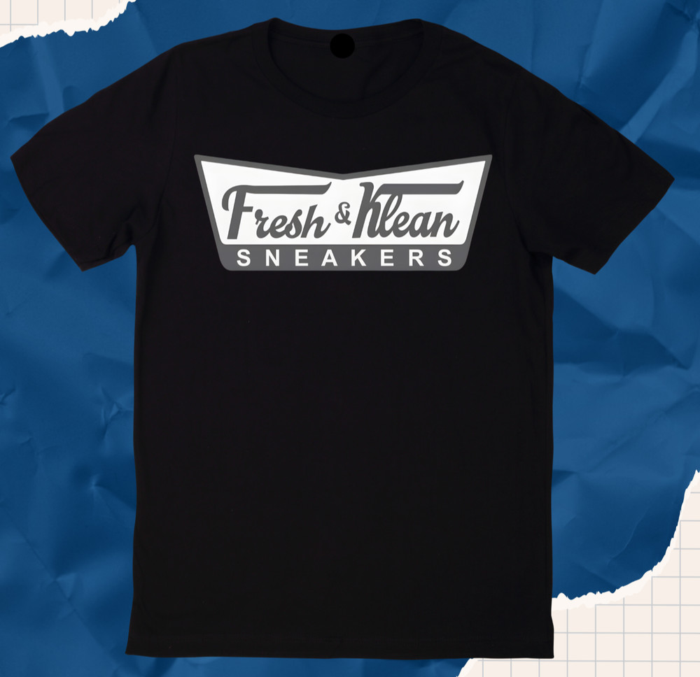 FRESH & Klean BLACK Men Girl UNISEX Round Neck Short Sleeve T-Shirt T1