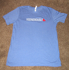 Live Generously T-Shirts Thrivent Blue Large X-Large 3XL NWOT