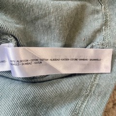 Denim & Flower Light Green White Stripe Contrasting Trim Beach Casual Men’s L