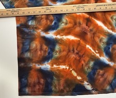 Gildan Handmade Ice Tie Dye T-Shirt Unisex Adult Size 2XL Orange Blue Tee NEW