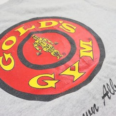 Vtg Gold’s Gym T-Shirt Men M USA Made Gray Bodybuilding Tee Downtown Albuquerque