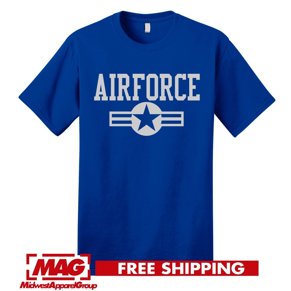 AIR FORCE CLASSIC ROYAL T-SHIRT Military Usaf Airforce United States Tee Armed