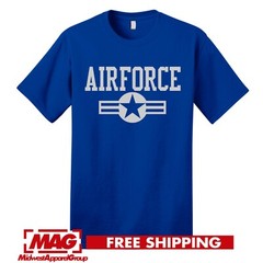 AIR FORCE CLASSIC ROYAL T-SHIRT Military Usaf Airforce United States Tee Armed